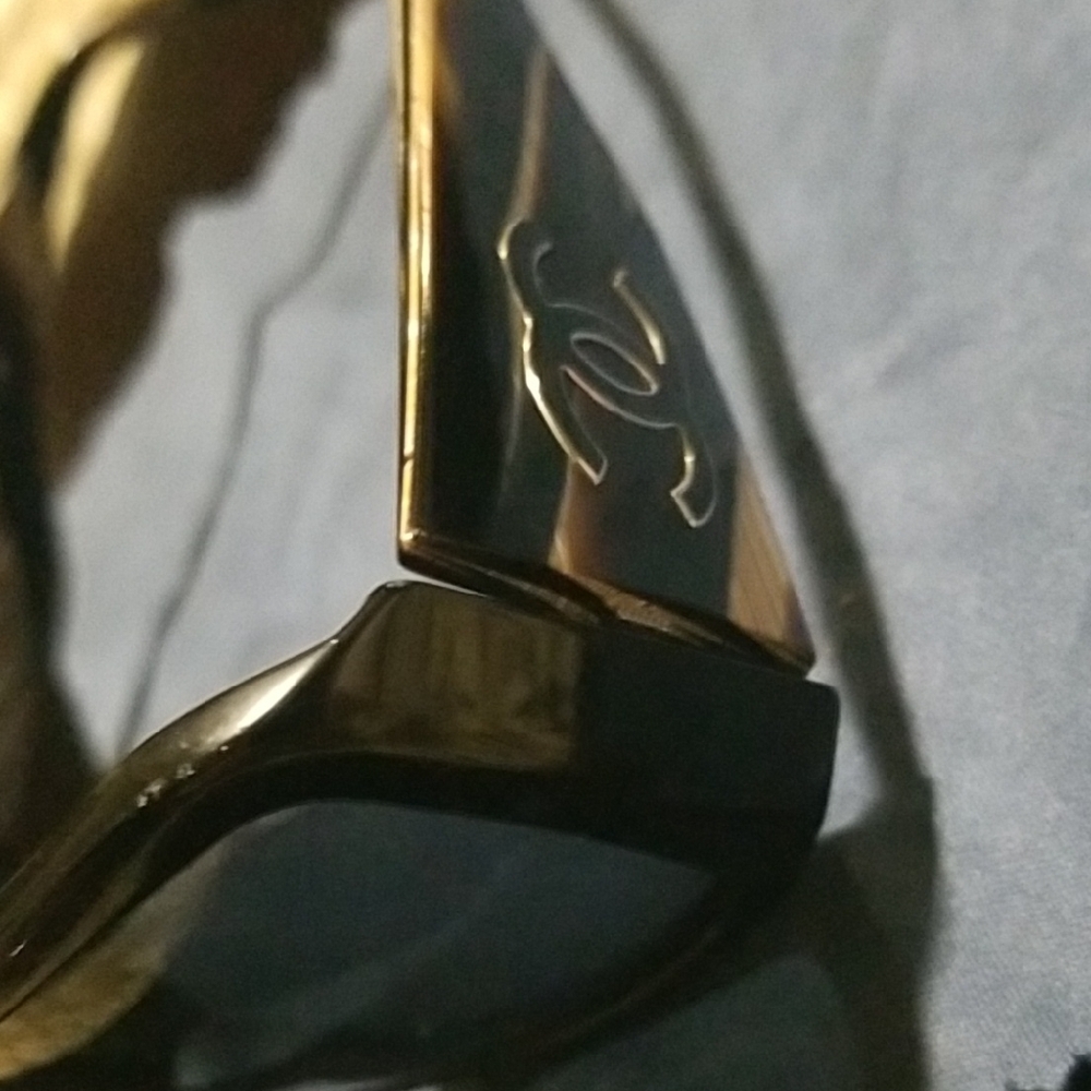 CHANEL Black and Gold Women's Glasses